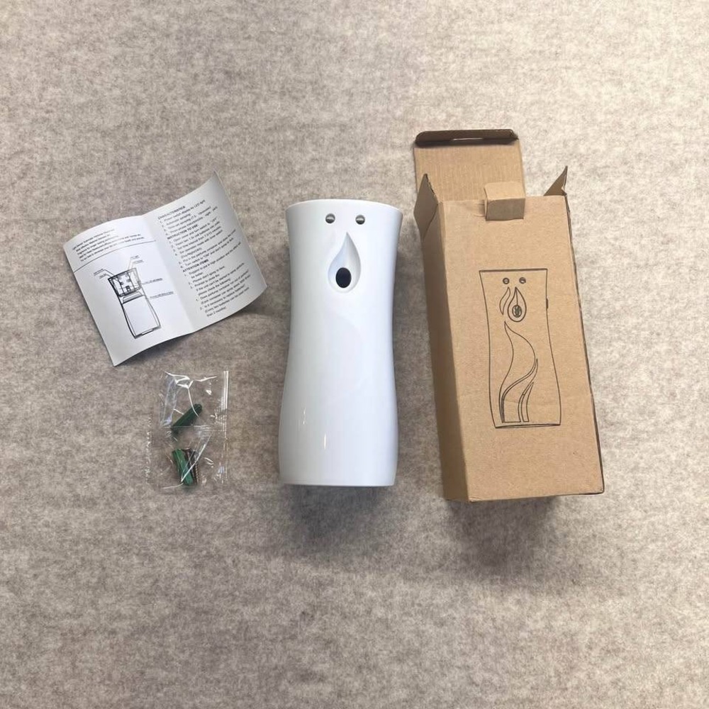 Automatic Perfume Dispenser LED Air Freshener Wall Mount White One Size